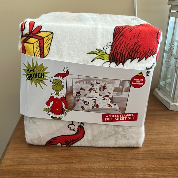 Dr. Seuss Bedding Grinch Flannel Sheets Poshmark